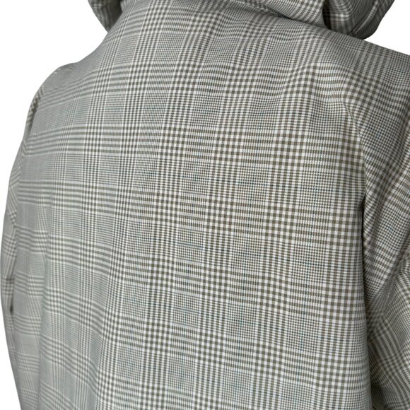 Burton Esquire Ski Jacket Plaid Beige Women’s M Hooded Snowboard Winter Coat - Picture 7 of 12